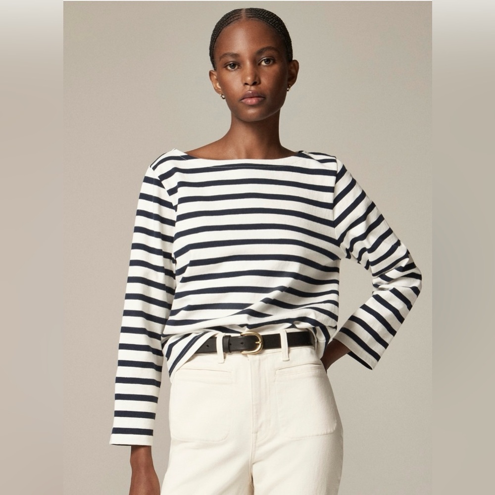 JCrew Classic Striped Mariner Long Sleeve TShirt